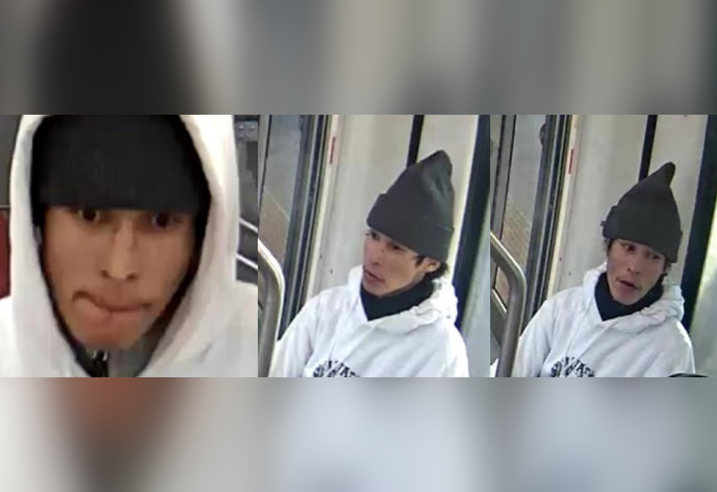 Photos of a suspect who police believe assaulted a man at the Marlborough LRT Station in Calgary