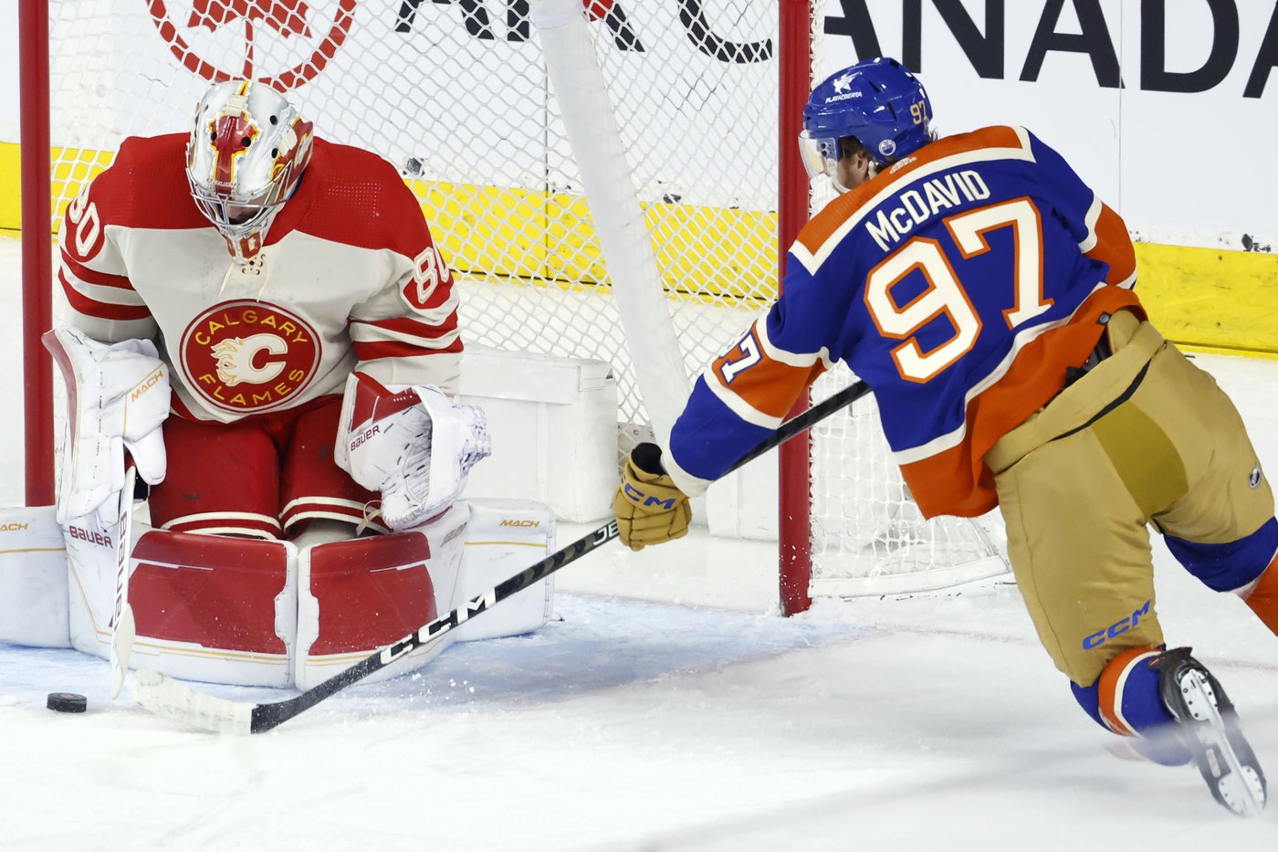 Oilers win 13th straight by dousing Flames 3 1 CityNews Calgary