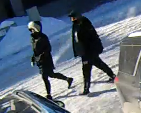 Calgary police are asking the public for help in finding two people thought to be involved a vehicle and home break-and-enter last month. (Courtesy Calgary police)