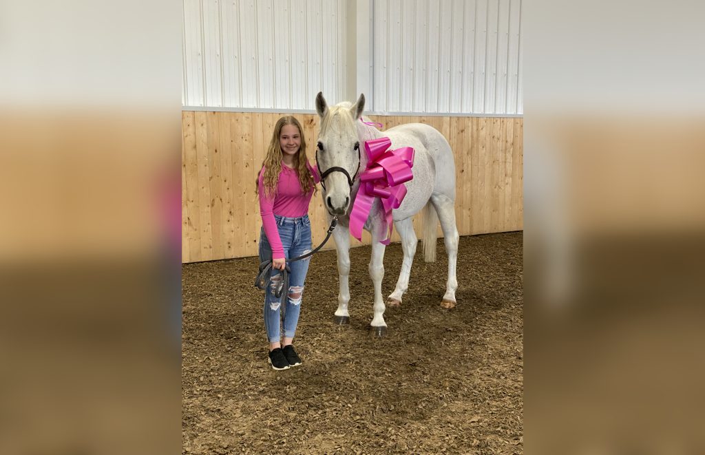 It's sure been a day of love for one Calgary teen, who was gifted a rescue horse at Spruce Meadows.