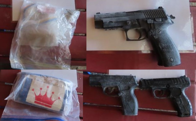 Calgary police have charged a man and a woman in a drug trafficking investigation that led to the seizure of more than $85,000 in drugs, a loaded gun, and five replica firearms. (Courtesy Calgary police)