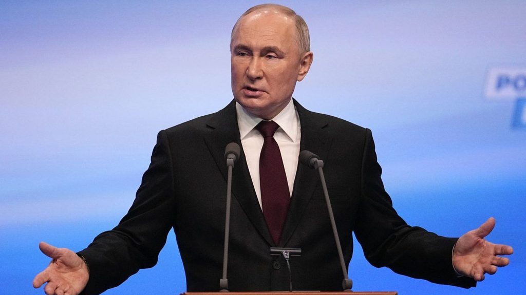 Putin basks in electoral victory that was never in doubt even as Russians quietly protest