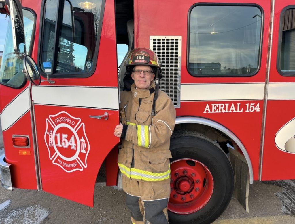 Crossfield Fire Cpt. Joe Holstein is retiring from the front lines after 40 years in service to the community. (Photo submitted)