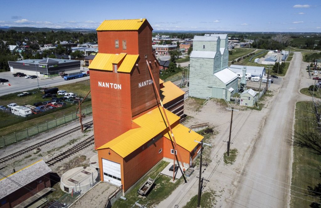 Nanton's Canadian Grain Elevator Discovery Centre features elevators that are nearly 100-years-old, shown in Nanton, Alta., Wednesday, June 12, 2024. THE CANADIAN PRESS/Jeff McIntosh