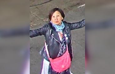 Calgary police are asking for help to identify a woman they believe is responsible for a hate-motivated assault that happened in the downtown core in April. (Courtesy Calgary police)