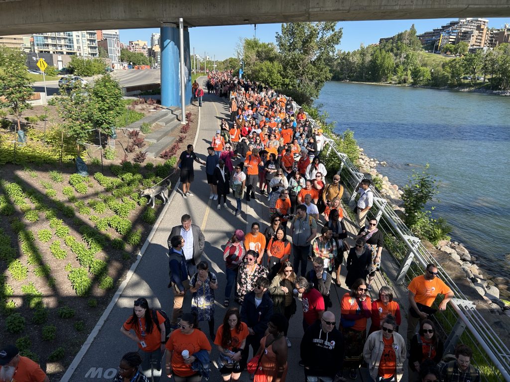 Hundreds of Calgarians Walk for Reconciliation on National Indigenous Peoples Day