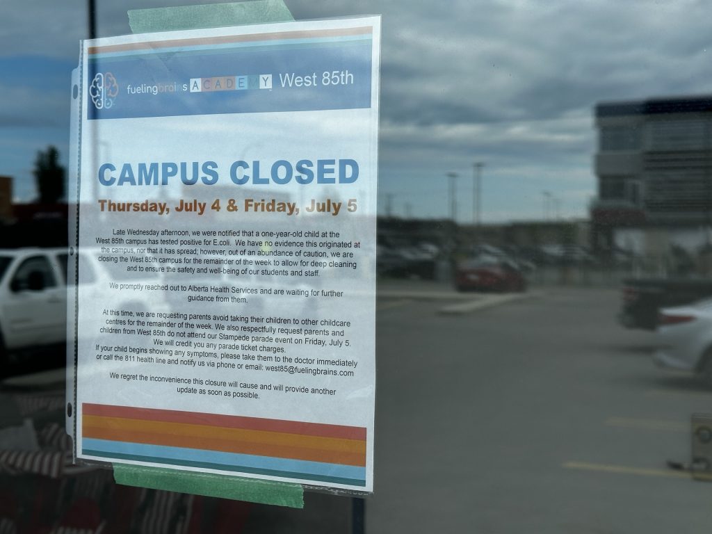 Fueling Brains Academy West 85th Campus has closed out of an "abundance of caution" after one of its students tested positive for E. coli. (Nick Blakeney, CityNews image)