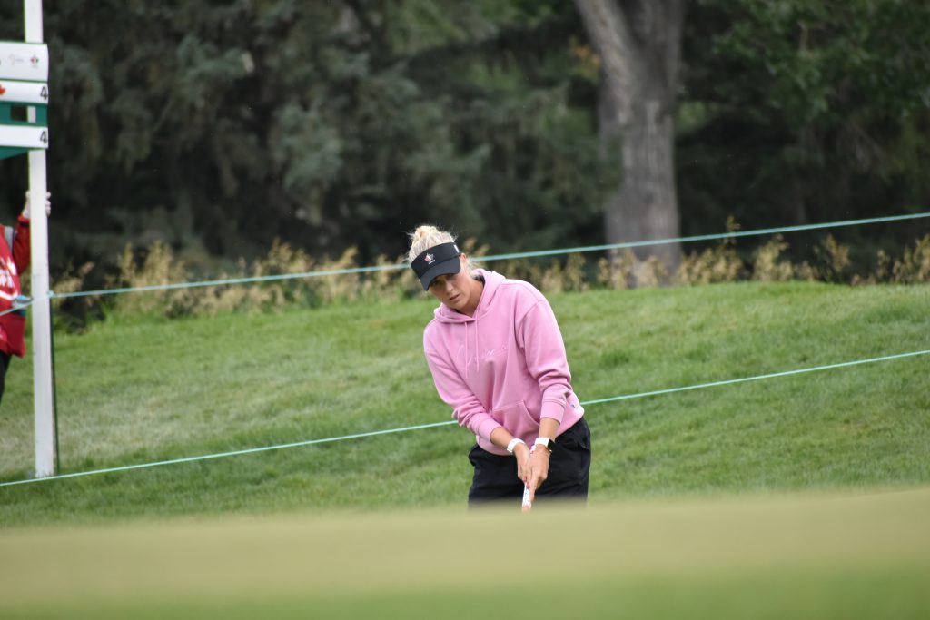 Canada's Ellie Szeryk during the third round at the CPKC Women's Open in Calgary on July 27, 2024. (Sandra Prusina, 660 NEWS)