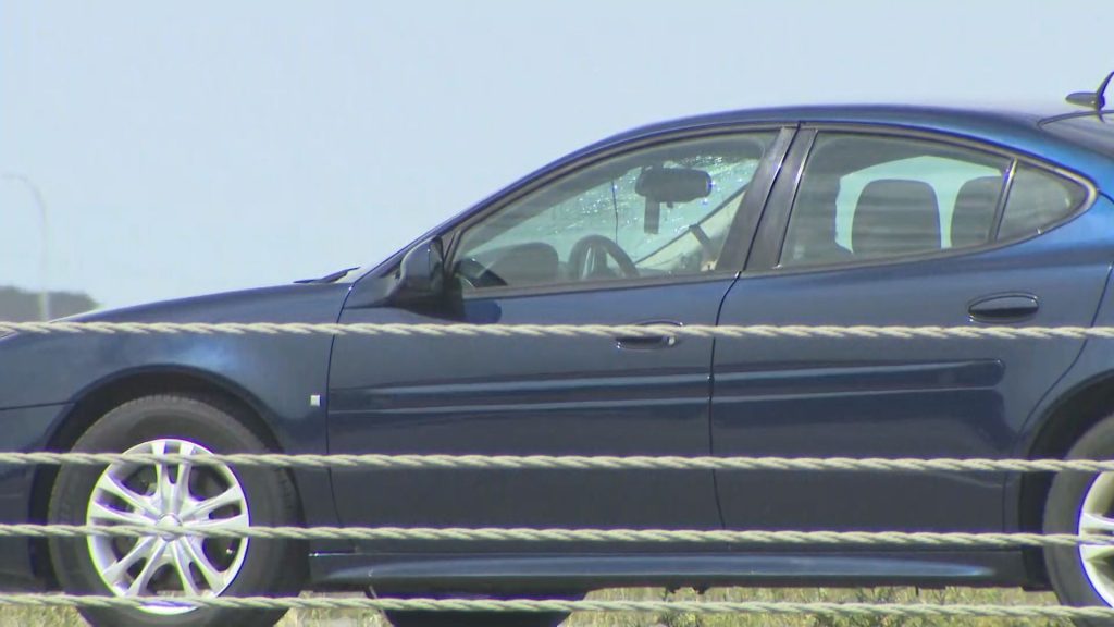 Wheel flies off trailer, smashes windshield of car on Stoney Trail