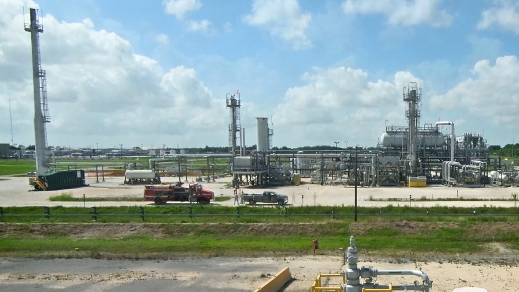 This photo provided by the U.S. Department of Energy shows a section of the Strategic Petroleum Reserve facility in West Hackberry