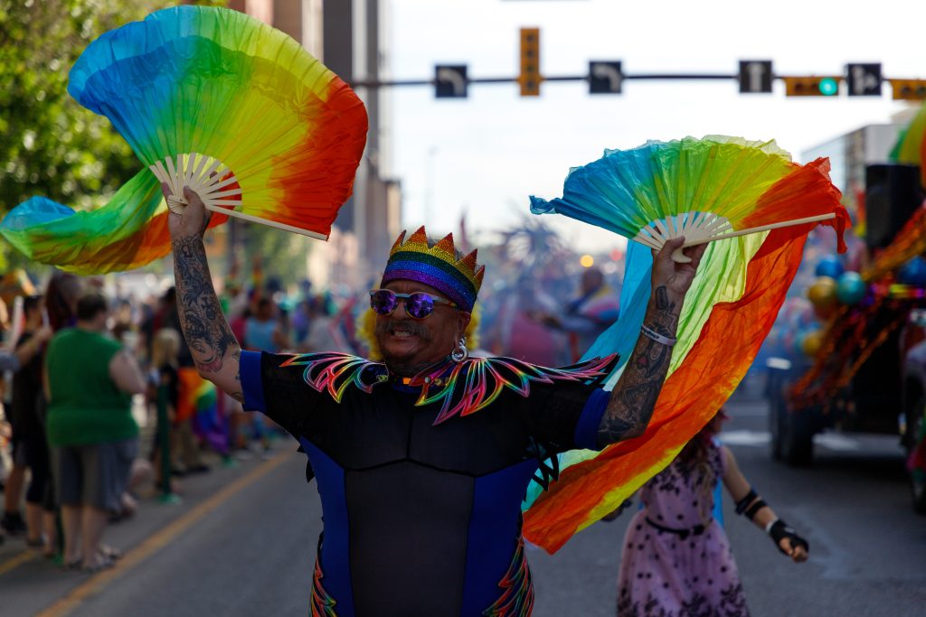 Hundreds participate in the 2024 iteration of the Pride Parade in downtown Calgary