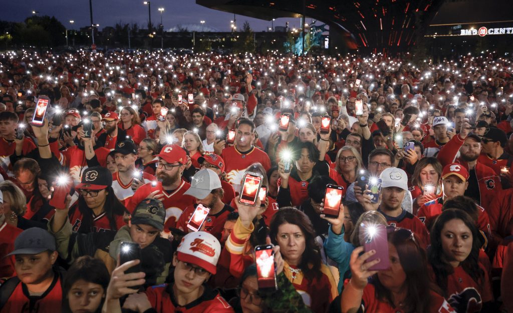 Calgary vigil a reflection of Gaudreau's community spirit