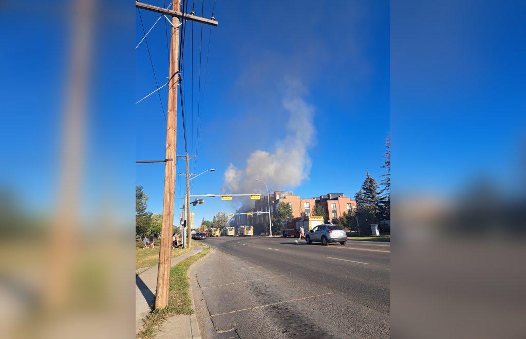 Calgary firefighters attack Parkland blaze