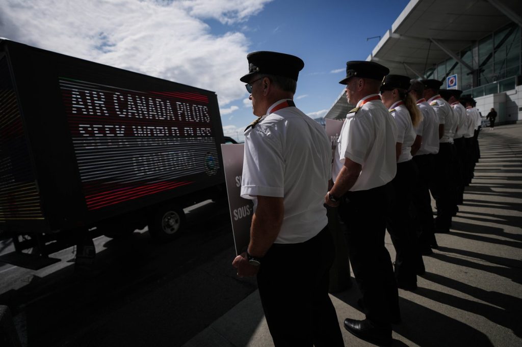 Trudeau says up to Air Canada and pilots to reach a deal as deadline approaches