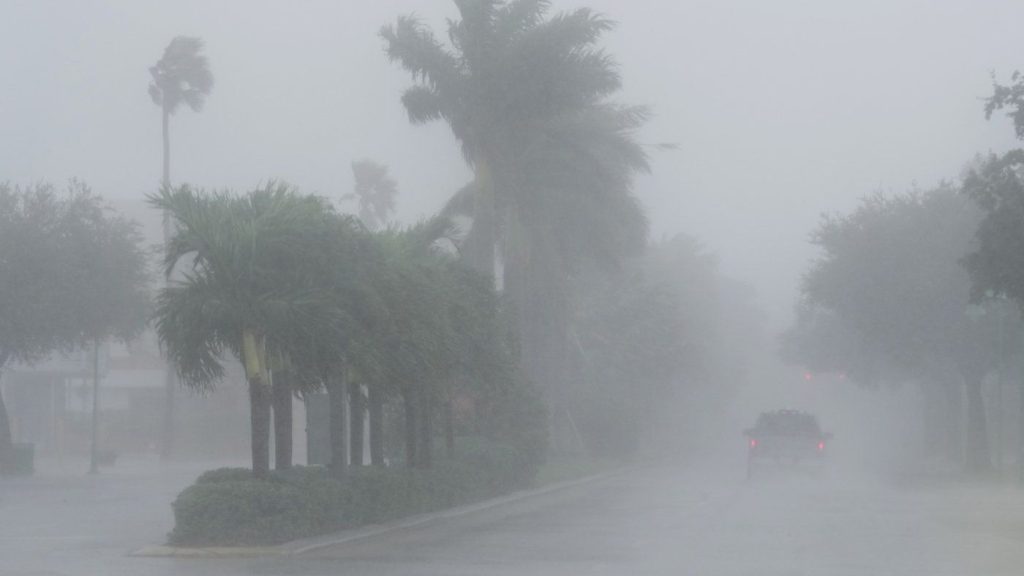 Rain, tornadoes and tropical storm-force winds lash Florida as Hurricane Milton draws near