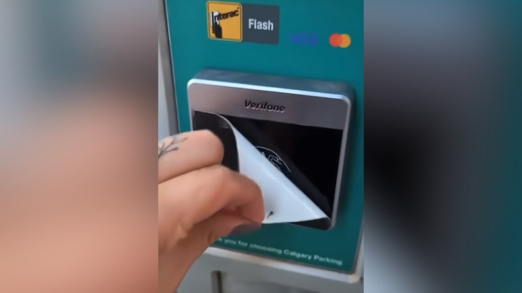 Calgary Parking responds to viral TikTok about sticker covering tap pay machines