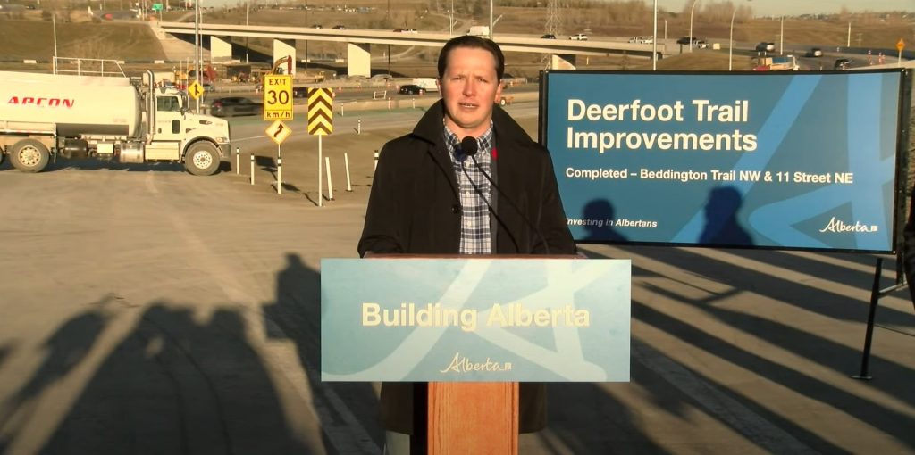 Project to upgrade stretch of Deerfoot Trail in NE Calgary is complete