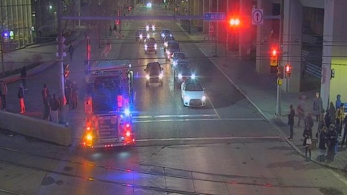 CTrain delays in downtown Calgary after pedestrian struck by train