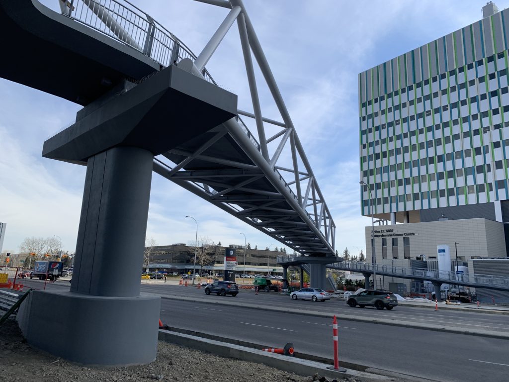 Calgary opens new pedestrian bridge over Trans Canada Highway