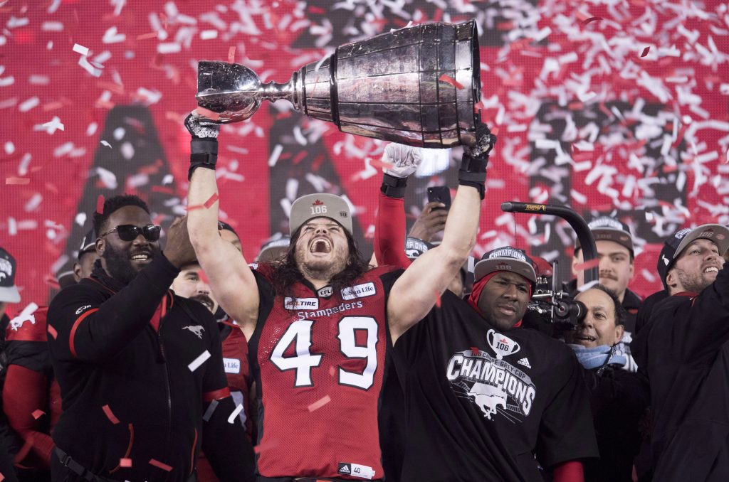 Former Stampeder Alex Singleton nominated for prestigious award