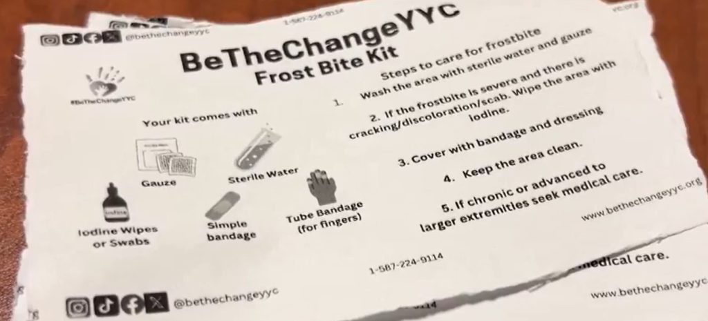 Calgary group distributes frostbite kits to city's unhoused