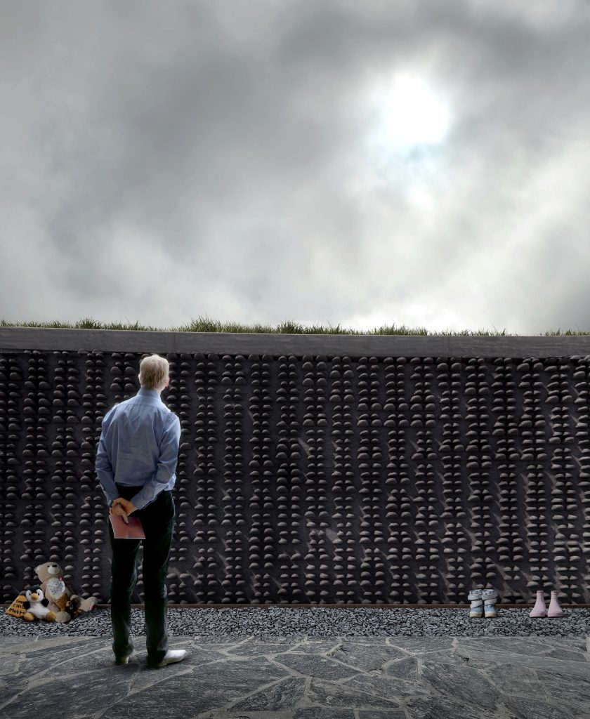 Concepts for The Wandering Spirit, a new design for Calgary's future Indian Residential School Memorial, which is set to be built at The Confluence Historic Site & Parkland near the southeast end of the city's downtown