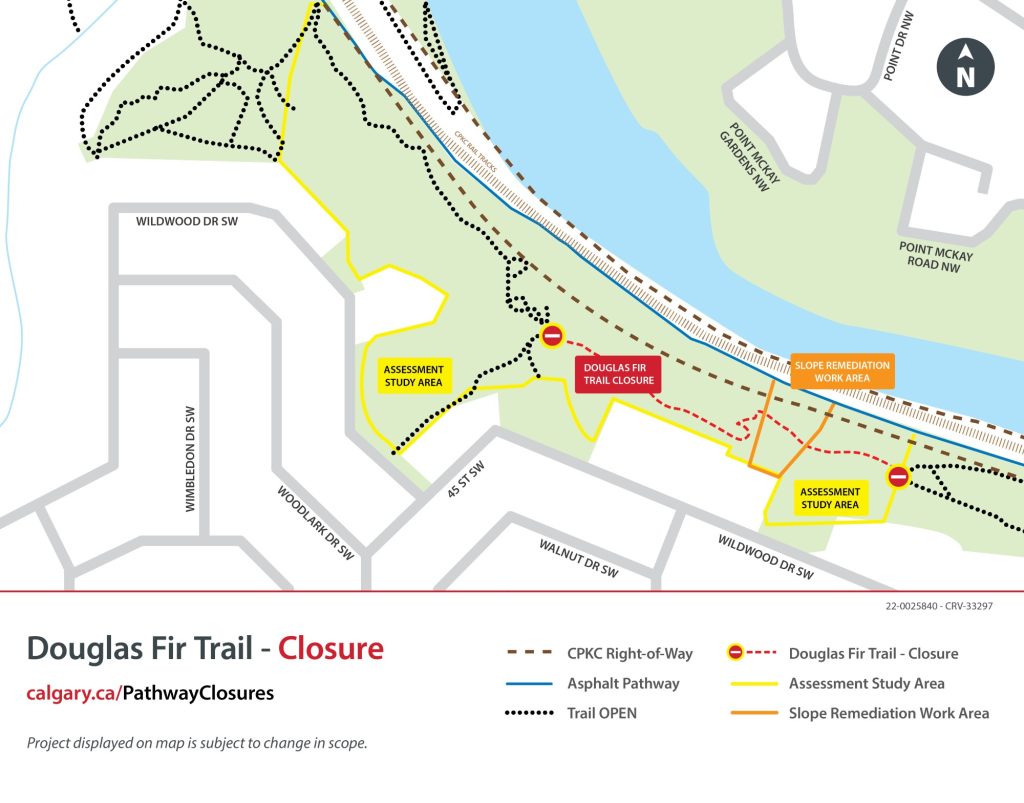 Map of Douglas Fir Trail study assessment area