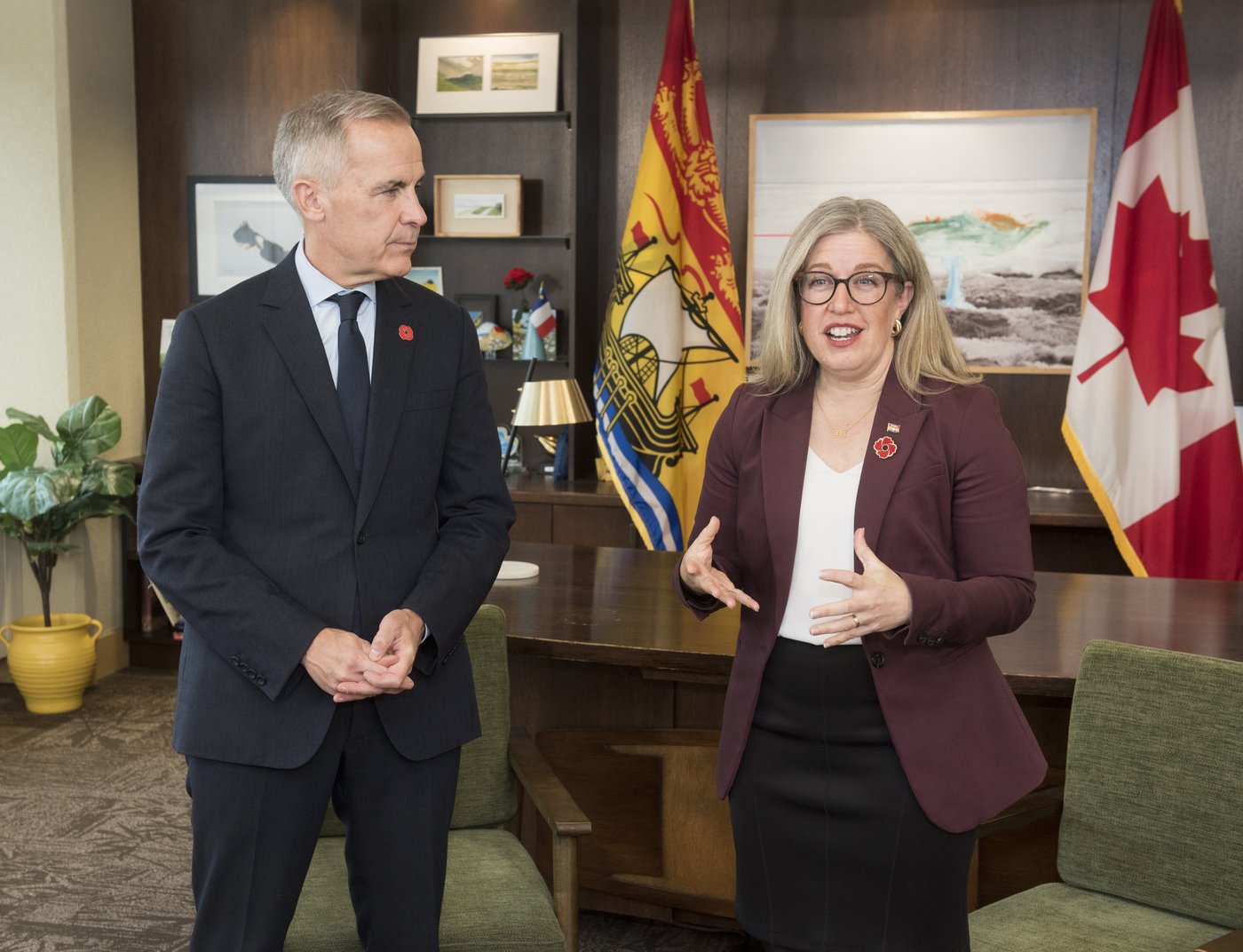 New Brunswick Premier Susan Holt talks energy with Prime Minister Mark Carney