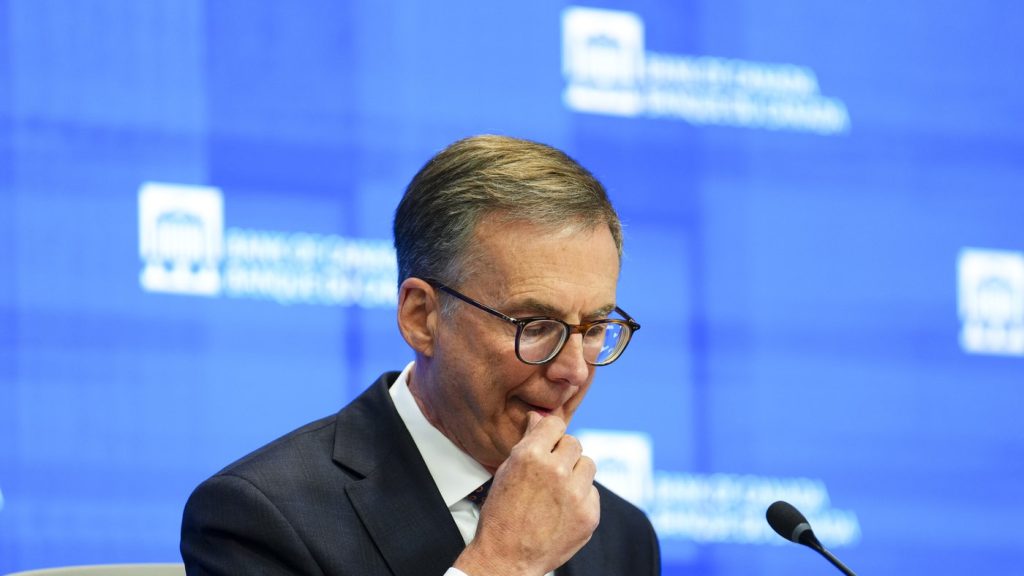 Tiff Macklem, Governor of the Bank of Canada, holds a press conference at the Bank of Canada in Ottawa on Wednesday, Oct. 29, 2025. THE CANADIAN PRESS/Sean Kilpatrick