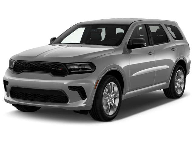 A stock photo of a grey 2023 Dodge Durango GT RWD
