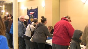 Albertans in Red Deer signing a petition in support of Alberta independence on Wednesday, Jan. 14, 2026. (CityNews image)