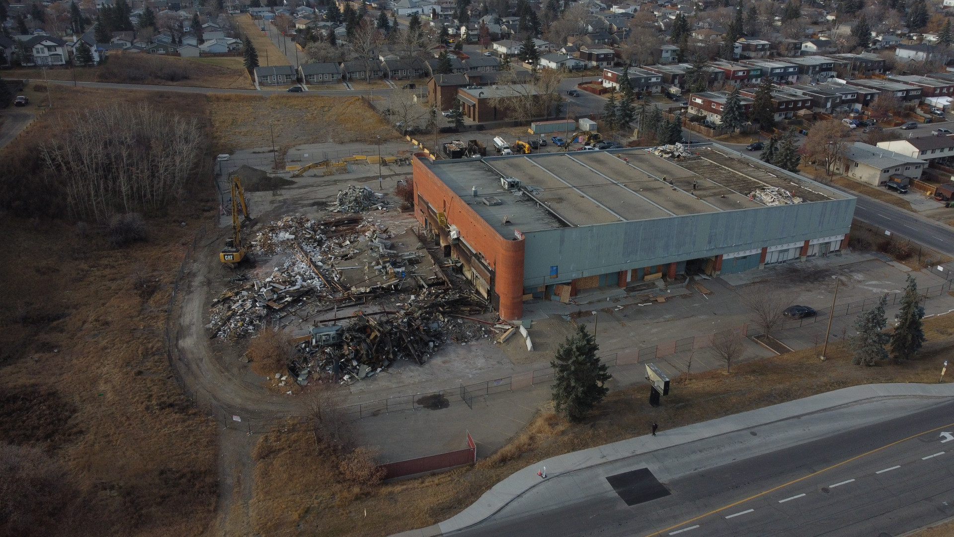 Calgary’s Ogden Legion demolished after being vacant for more than a decade