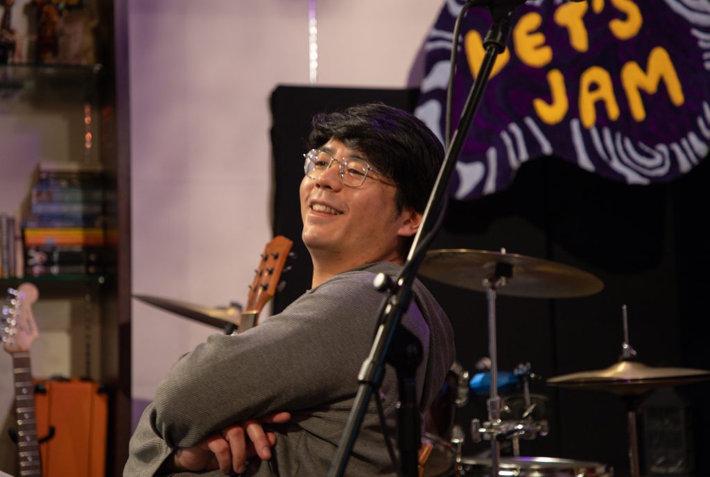 Dennis Lee sits inside The Alcove Centre for the Arts in downtown Calgary on Friday, Feb. 27, 2026