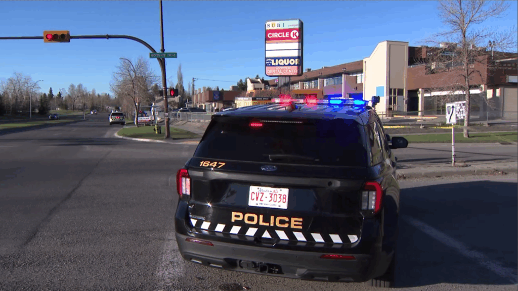 Calgary police on the scene of an assault turned fatal in southwest Woodview Drive on Wednesday, May 6, 2026