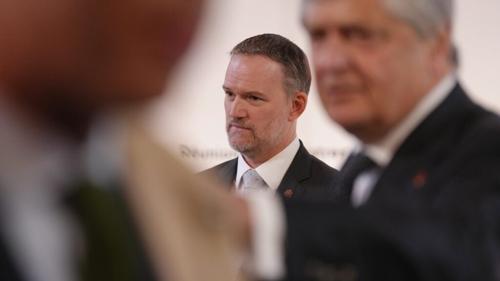 U.S. Trade Representative Jamieson Greer arrives for the G7 trade meeting in Paris, Wednesday, May 6, 2026. (AP Photo/Aurelien Morissard, Pool)